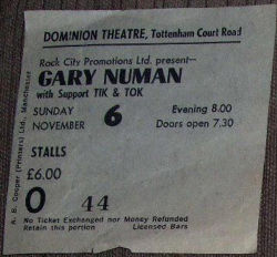 London Domionion Ticket 1983